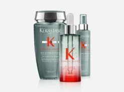 Kit Kérastase Anticaduta Uomo Genesis Homme Con Shampoo Purificante + Spray Fortificante + Siero Anticaduta