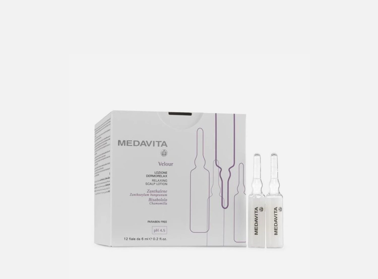 Medavita Velour Lozione Dermorelax In Fiale Contro Il Prurito 12x6ml 3 Medavita Velour Lozione Dermorelax In Fiale Contro Il Prurito 12x6ml