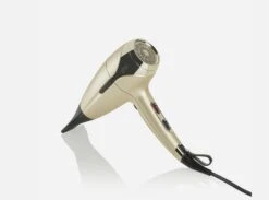 Ghd Grand Luxe Piastra Platinum+ E Phon Helios Oro Champagne Con Cofanetto Velluto Rosso Deluxe Set -Cosmetici Promozione ghd grand luxe phon helios colore oro champagne natale 2022 copia