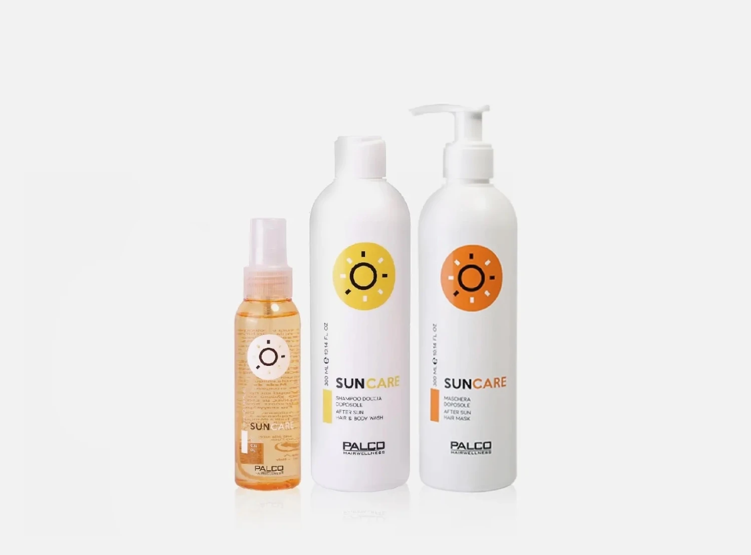 Kit Solare Palco Suncare Shampoo Doccia + Maschera + Olio Solare 3 Kit Solare Palco Suncare Shampoo Doccia + Maschera + Olio Solare