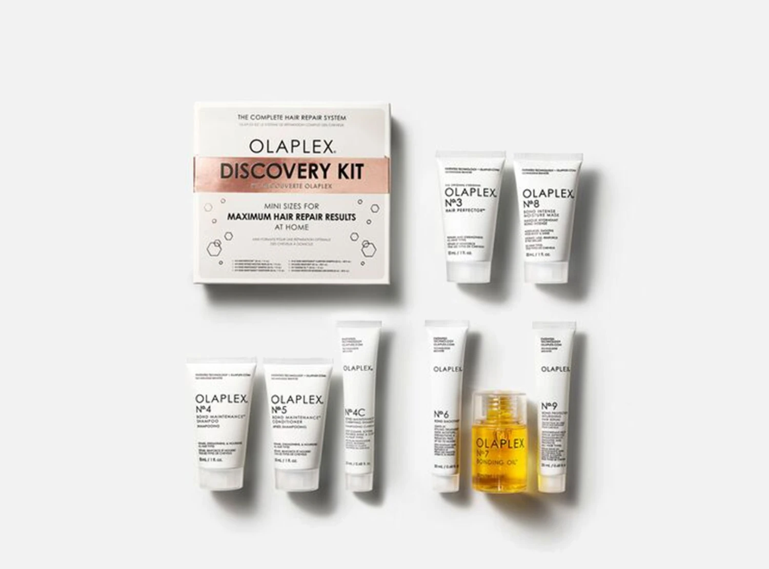 Olaplex Discovery Kit Nº3 Nº4 Nº4C Nº5 N°6 N°7 N°8 N°9 Formato Viaggio 3 Olaplex Discovery Kit Nº3 Nº4 Nº4C Nº5 N°6 N°7 N°8 N°9 Formato Viaggio