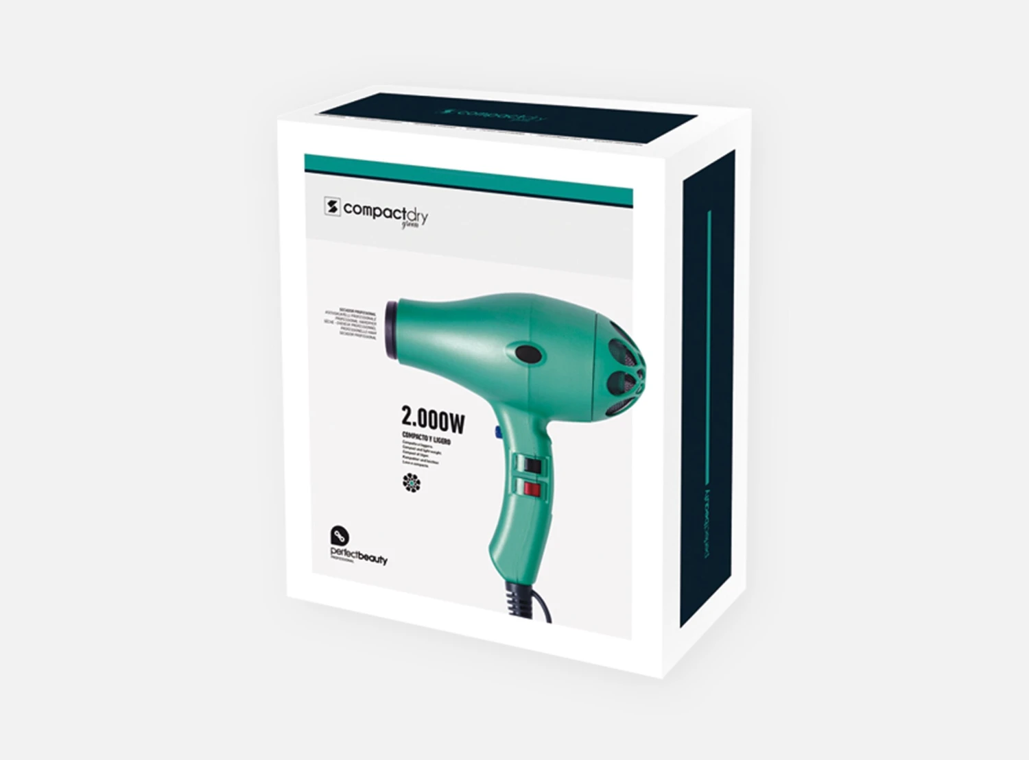 PERFECT BEAUTY PHON COMPACT DRY 2000W 525GR MATT 4 PERFECT BEAUTY PHON COMPACT DRY 2000W 525GR MATT - immagine 2