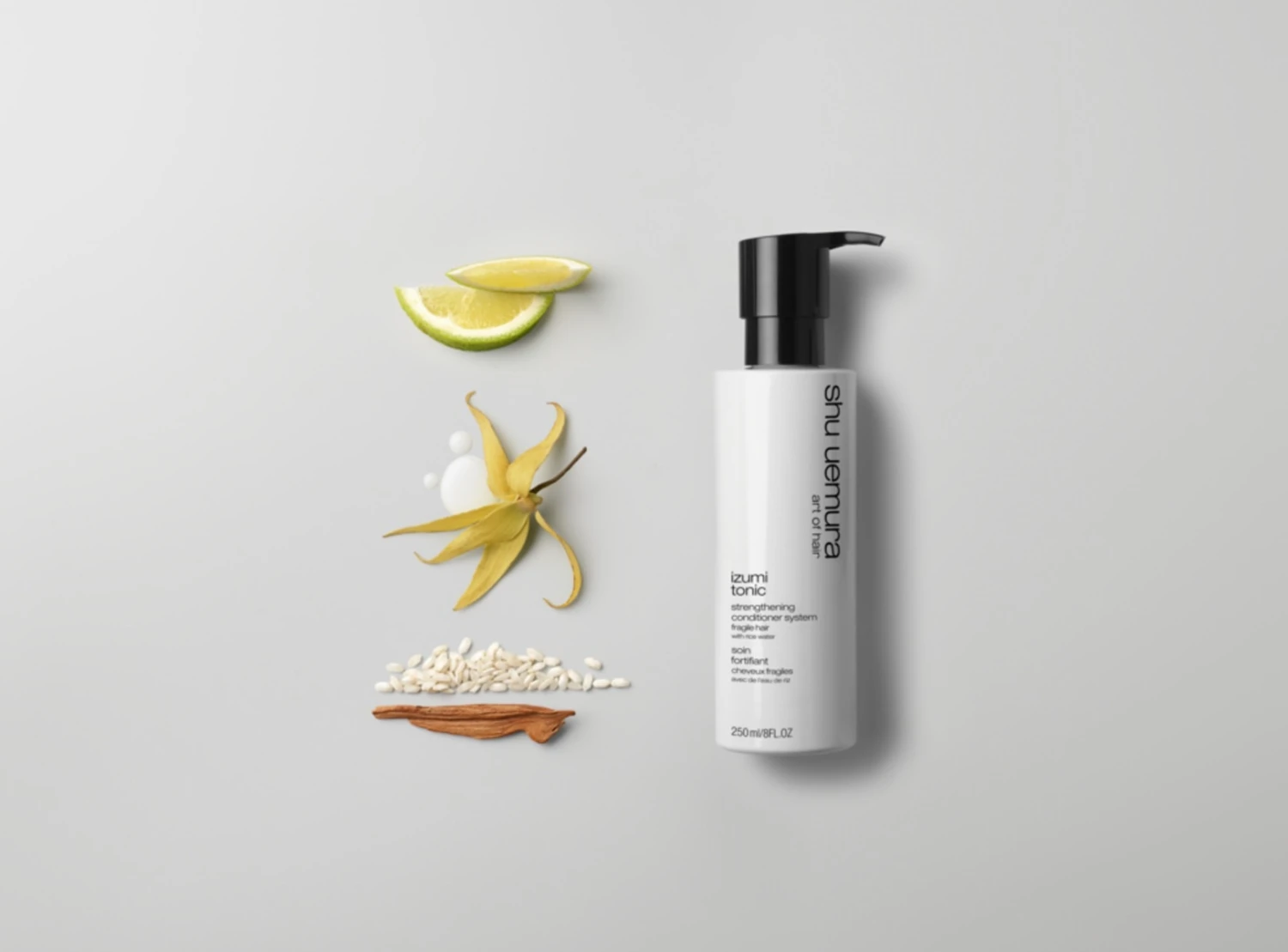Shu Uemura Izumi Tonic Strengthening Conditioner System Fragile Hair Balsamo Rinforzante 250ml 7 Shu Uemura Izumi Tonic Strengthening Conditioner System Fragile Hair Balsamo Rinforzante 250ml - immagine 5