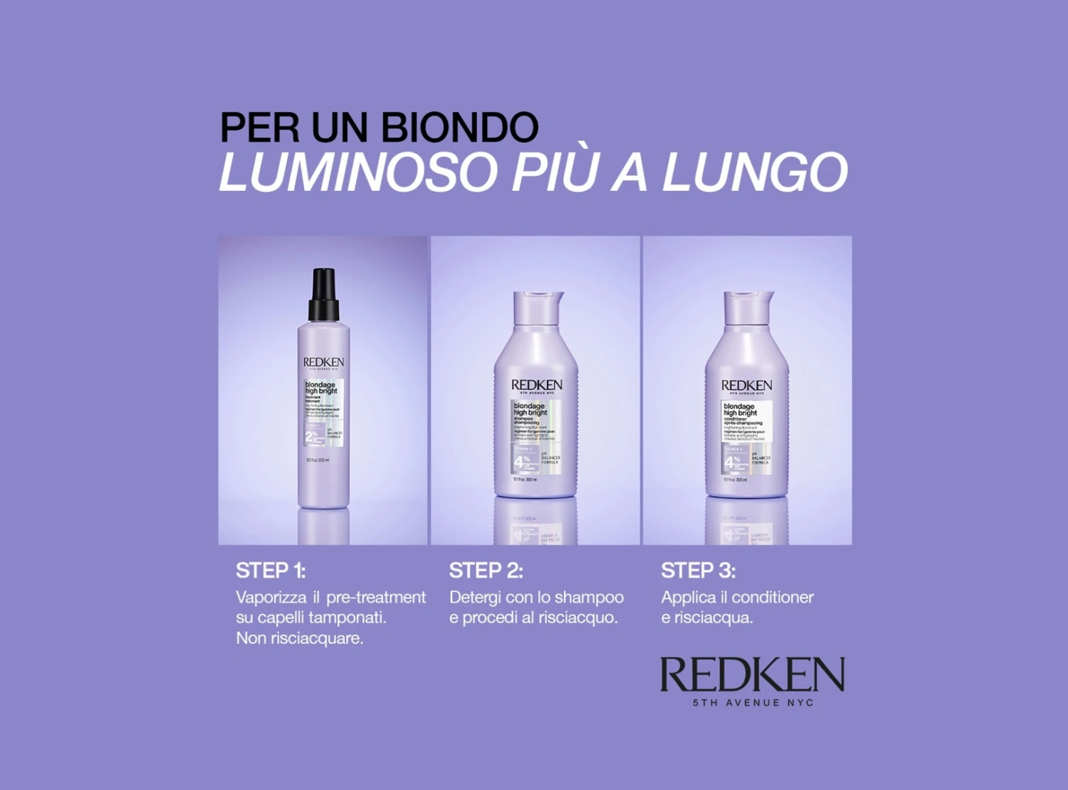 Redken BLONDAGE HIGH BRIGHT PRE-TREATMENT 250ml Pre-shampoo Illuminante Capelli Biondi E Meches 7 Redken BLONDAGE HIGH BRIGHT PRE-TREATMENT 250ml Pre-shampoo Illuminante Capelli Biondi E Meches - immagine 5