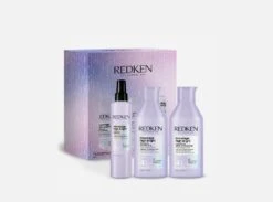 Redken Blondage High Bright Kit Pre-Treatment + Shampoo + Conditioner Per Capelli Biondi Spenti